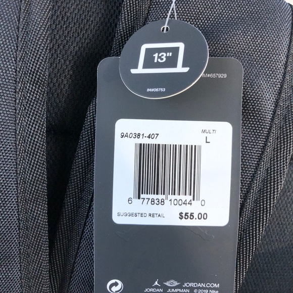 Nike Air Jordan Jumpman Classics Daypack Backpack - Picture 4 of 5